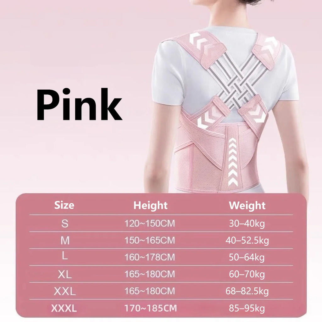 Adjustable Posture Corrector - Back Support Belt for Men & Women
