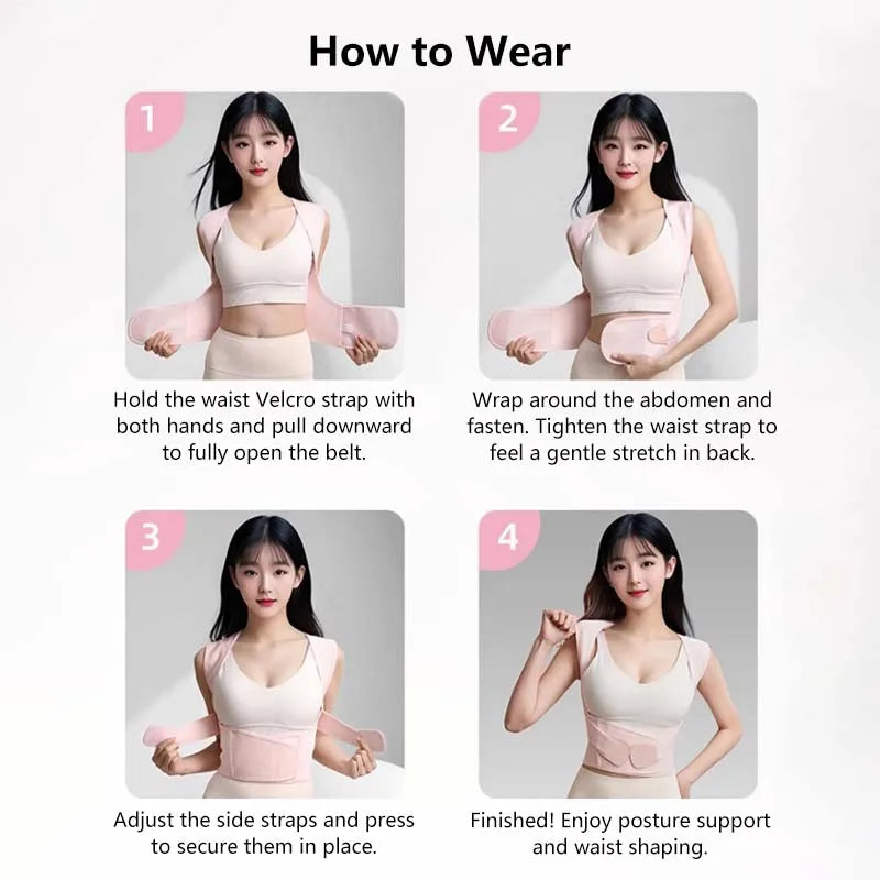 Adjustable Posture Corrector - Back Support Belt for Men & Women